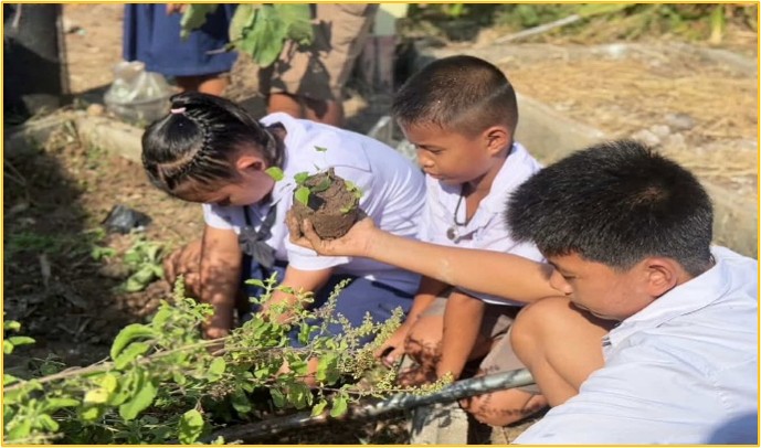 พัฒนาชุมชนอำเภอพรหมพิราม บูรณาการแผนพัฒนาตำบลดงประคำ ร่วมกับสถานศึกษา ขับเคลื่อนโครงการส่งเสริมสนับสนุนกิจกรรมปลูกผักสวนครัวเพื่อสร้างความมั่นคงทางอาหาร